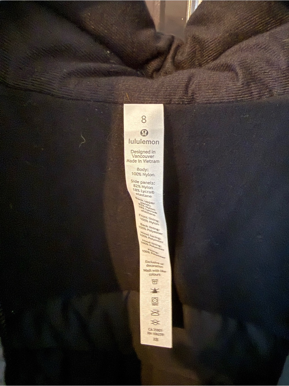 Lululemon Another Mile Vest Hooded Black 8 Full Zip - Picture 2 of 6